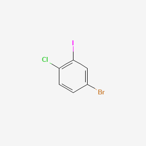 4-Bromo-1-chloro-2-iodobenzene chemical structure (CAS 774608-49-0)