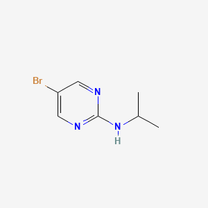 (5-Bromopyrimidin-2-yl)isopropylamine chemical structure (CAS 77476-95-0)