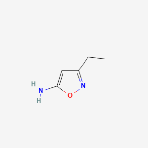 3-Ethylisoxazol-5-amine chemical structure (CAS 77479-49-3)