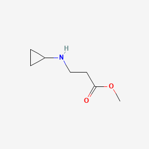 Methyl 3-(cyclopropylamino)propanoate chemical structure (CAS 77497-84-8)