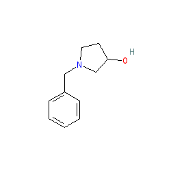 1-Benzyl-3-pyrrolidinol chemical structure (CAS 775-15-5)
