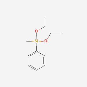 Diethoxy(methyl)(phenyl)silane chemical structure (CAS 775-56-4)