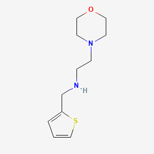 2-Morpholino-N-(thiophen-2-ylmethyl)ethan-1-amine chemical structure (CAS 775293-39-5)