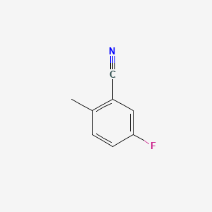 5-Fluoro-2-methylbenzonitrile chemical structure (CAS 77532-79-7)