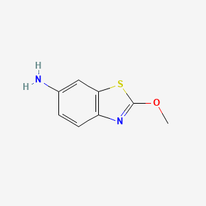2-Methoxybenzo[d]thiazol-6-amine chemical structure (CAS 77563-27-0)