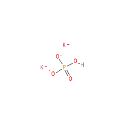 Potassium hydrogen phosphate chemical structure (CAS 7758-11-4)