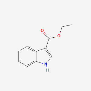 Ethyl 1H-indole-3-carboxylate chemical structure (CAS 776-41-0)