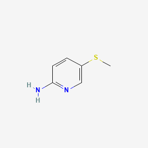 2-Amino-5-(methylthio)pyridine chemical structure (CAS 77618-99-6)