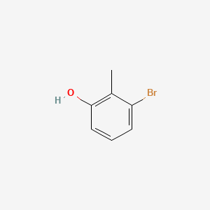 3-Bromo-2-methylphenol chemical structure (CAS 7766-23-6)