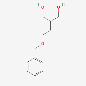 2-[2-(Benzyloxy)ethyl]propane-1,3-diol chemical structure (CAS 77661-80-4)