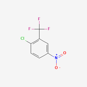 1-Chloro-4-nitro-2-(trifluoromethyl)benzene chemical structure (CAS 777-37-7)