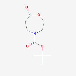 tert-Butyl 7-oxo-1,4-oxazepane-4-carboxylate chemical structure (CAS 777078-01-0)