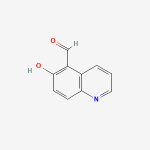 6-Hydroxyquinoline-5-carbaldehyde chemical structure (CAS 77717-71-6)