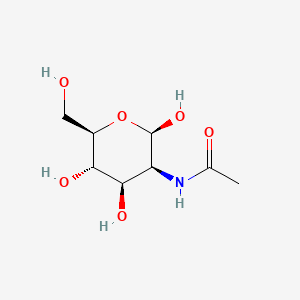 N-((2R,3S,4R,5S,6R)-2,4,5-Trihydroxy-6-(hydroxymethyl)tetrahydro-2H-pyran-3-yl)acetamide chemical structure (CAS 7772-94-3)