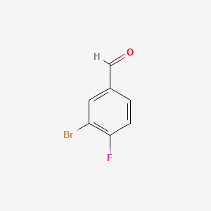3-Bromo-4-fluorobenzaldehyde chemical structure (CAS 77771-02-9)