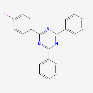 2-(4-Iodophenyl)-4,6-diphenyl-1,3,5-triazine chemical structure (CAS 777883-39-3)