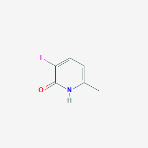 3-Iodo-6-methylpyridin-2(1H)-one chemical structure (CAS 777940-46-2)