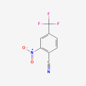 2-Nitro-4-(trifluoromethyl)benzonitrile chemical structure (CAS 778-94-9)