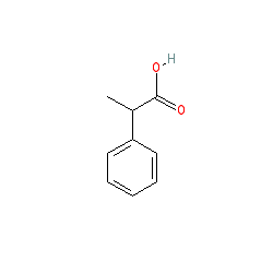 (R)-2-Phenylpropanoic acid chemical structure (CAS 7782-26-5)