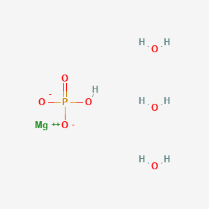Magnesium hydrogen phosphate trihydrate chemical structure (CAS 7782-75-4)