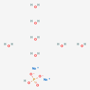 Sodium phosphate dibasic heptahydrate chemical structure (CAS 7782-85-6)