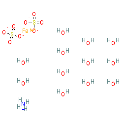 Ammonium iron sulfate dodecahydrate chemical structure (CAS 7783-83-7)