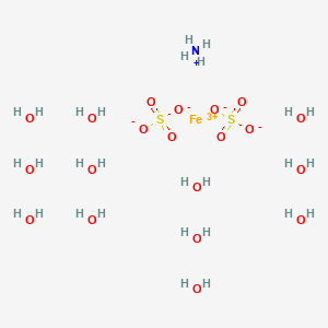 Ammonium iron sulfate dodecahydrate chemical structure (CAS 7783-83-7)