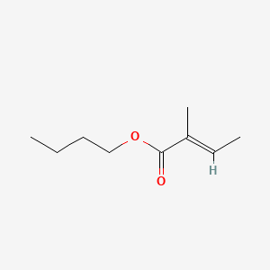 Butyl (E)-2-methylbut-2-enoate chemical structure (CAS 7785-66-2)