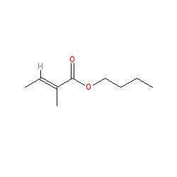 Butyl (E)-2-methylbut-2-enoate chemical structure (CAS 7785-66-2)