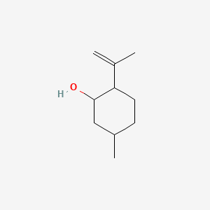 5-Methyl-2-(prop-1-en-2-yl)cyclohexan-1-ol chemical structure (CAS 7786-67-6)