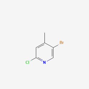 5-Bromo-2-chloro-4-methylpyridine chemical structure (CAS 778611-64-6)