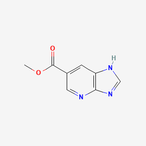 Methyl 1H-imidazo[4,5-b]pyridine-6-carboxylate chemical structure (CAS 77862-95-4)