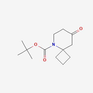 tert-Butyl 8-oxo-5-azaspiro[3.5]nonane-5-carboxylate chemical structure (CAS 778646-92-7)
