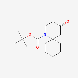 1-Boc-4-oxo-1-azaspiro[5.5]undecane chemical structure (CAS 778647-35-1)