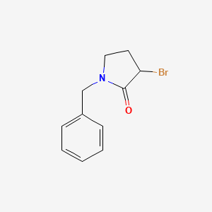 1-Benzyl-3-bromopyrrolidin-2-one chemical structure (CAS 77868-84-9)