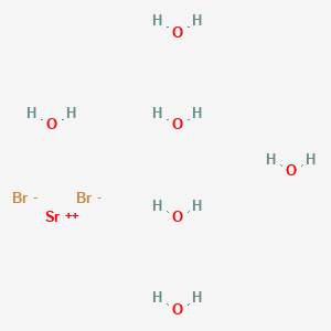 Strontium bromide hexahydrate chemical structure (CAS 7789-53-9)