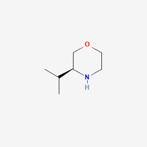 (S)-3-Isopropylmorpholine chemical structure (CAS 77897-21-3)