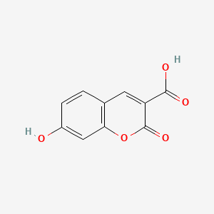 7-Hydroxy-2-oxo-2H-chromene-3-carboxylic acid chemical structure (CAS 779-27-1)