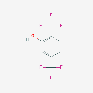 2,5-Bis(trifluoromethyl)phenol chemical structure (CAS 779-88-4)