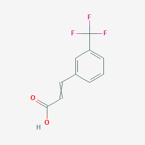 3-(3-(Trifluoromethyl)phenyl)acrylic acid chemical structure (CAS 779-89-5)