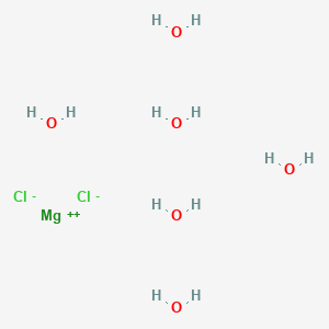 Magnesium chloride hexahydrate chemical structure (CAS 7791-18-6)