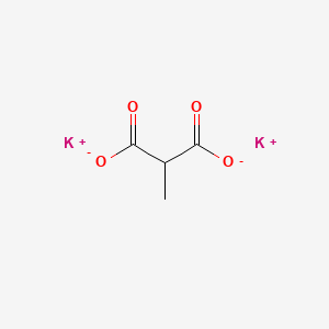 Potassium 2-methylmalonate chemical structure (CAS 77939-79-8)