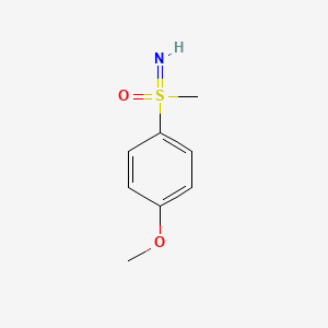 Imino(4-methoxyphenyl)(methyl)-lambda6-sulfanone chemical structure (CAS 77970-95-7)