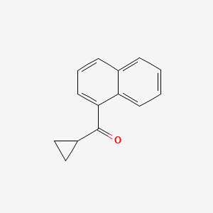 Cyclopropyl(naphthalen-1-yl)methanone chemical structure (CAS 77972-87-3)