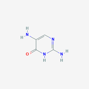 2,5-Diaminopyrimidin-4(3H)-one chemical structure (CAS 77994-12-8)