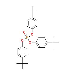 Tri-(p-tert-butylphenyl)phosphate chemical structure (CAS 78-33-1)