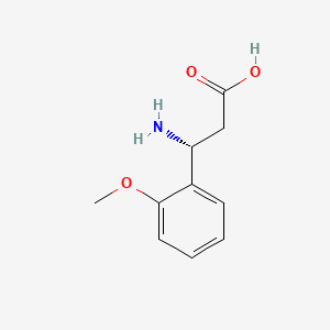(R)-3-Amino-3-(2-methoxyphenyl)propanoic acid chemical structure (CAS 780034-13-1)