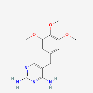5-(4-Ethoxy-3,5-dimethoxybenzyl)pyrimidine-2,4-diamine chemical structure (CAS 78025-68-0)