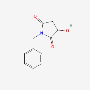 1-Benzyl-3-hydroxypyrrolidine-2,5-dione chemical structure (CAS 78027-57-3)