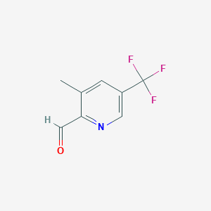 3-Methyl-5-(trifluoromethyl)picolinaldehyde chemical structure (CAS 780800-84-2)